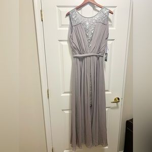 Vera Wang Lace and Chiffon Dress